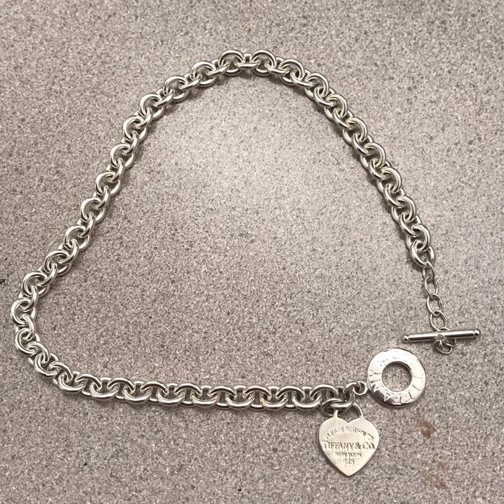 Tiffany and Co. Sterling Silver Heart Necklace
